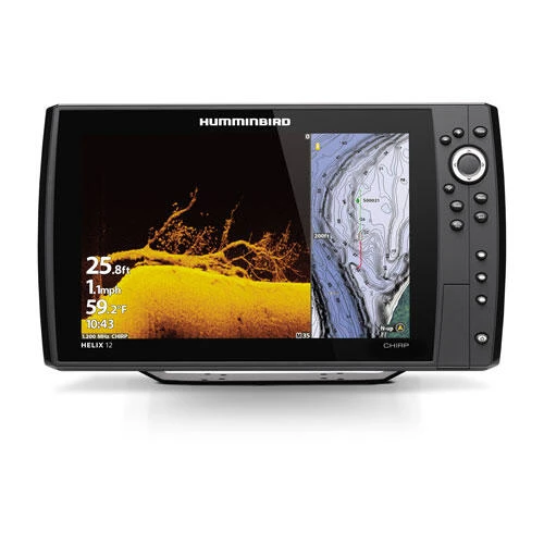 HUMMINBIRD Combiné Sondeur GPS HELIX 12G4N CHIRP MEGA Down Imaging + 3 HUMMINBIRD Combiné Sondeur GPS HELIX 12G4N CHIRP MEGA Down Imaging +