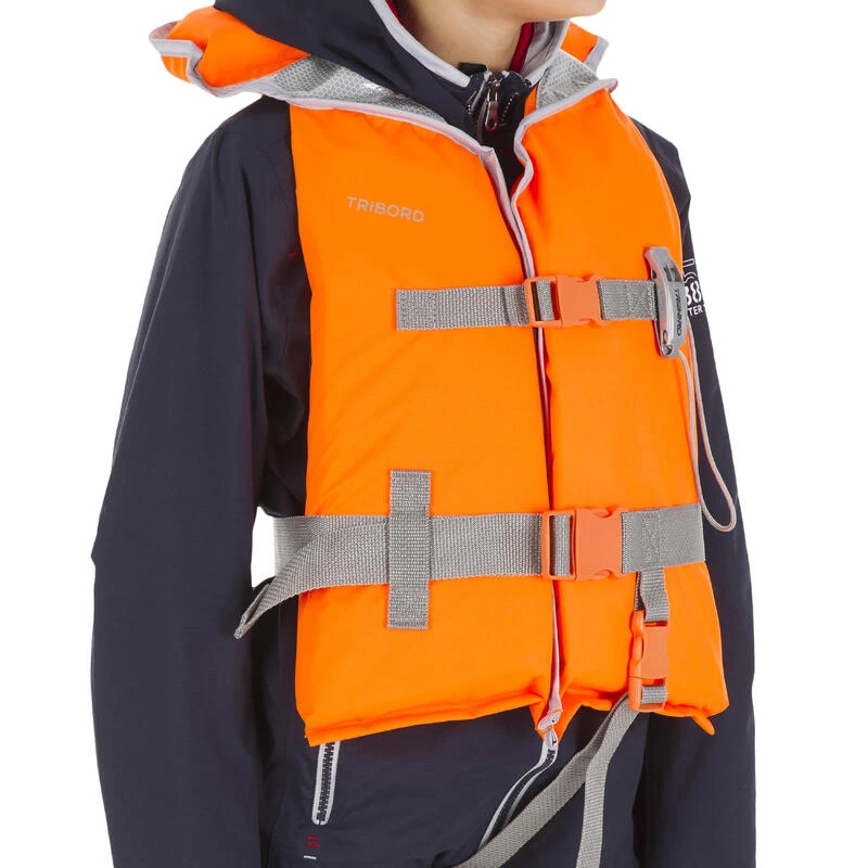 Tribord Gilet De Sauvetage Mousse Bateau Enfant LJ 100N Orange 4 Tribord Gilet De Sauvetage Mousse Bateau Enfant LJ 100N Orange – Image 2